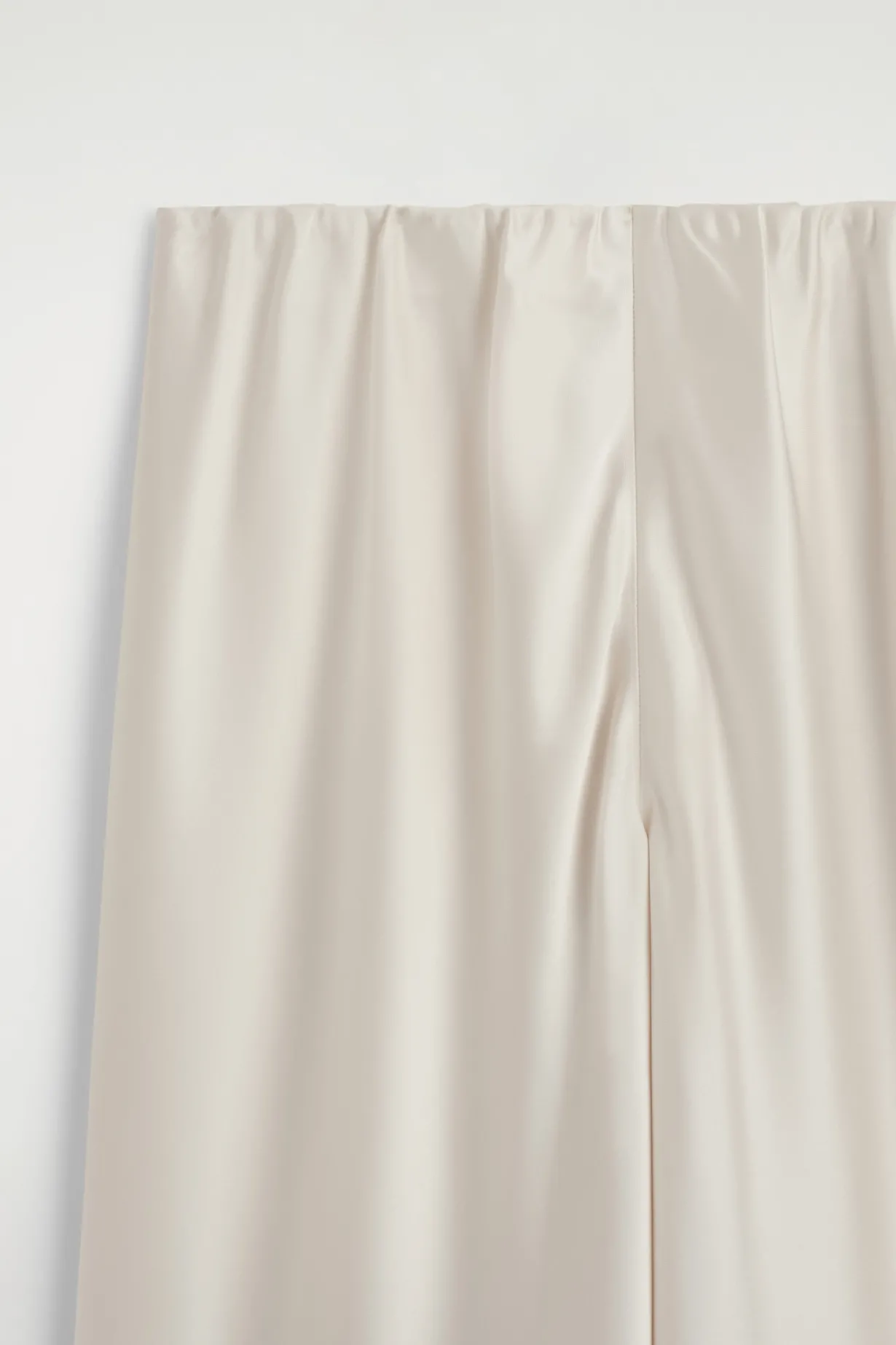 SATIN WIDE-LEG PANTS