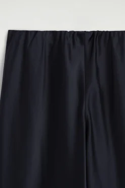 SATIN WIDE-LEG PANTS