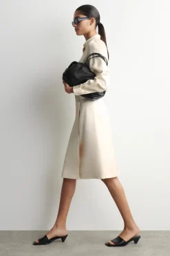 SATIN WRAP SKIRT