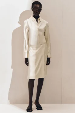 SATIN WRAP SKIRT