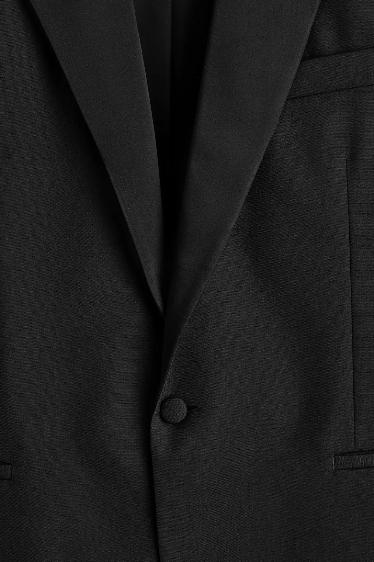 SATIN-COLLAR WOOL BLAZER
