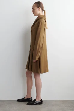 SCARF-DETAIL DROPPED-WAIST MINI DRESS