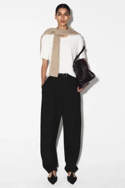 SCOOP-NECK COTTON T-SHIRT