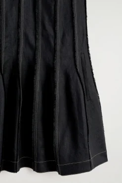 SCULPTED PLEATED MINI DRESS