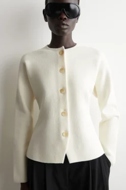 SCULPTURAL COTTON CARDIGAN