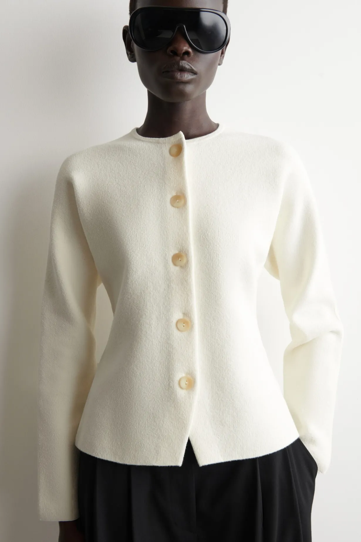 SCULPTURAL COTTON CARDIGAN