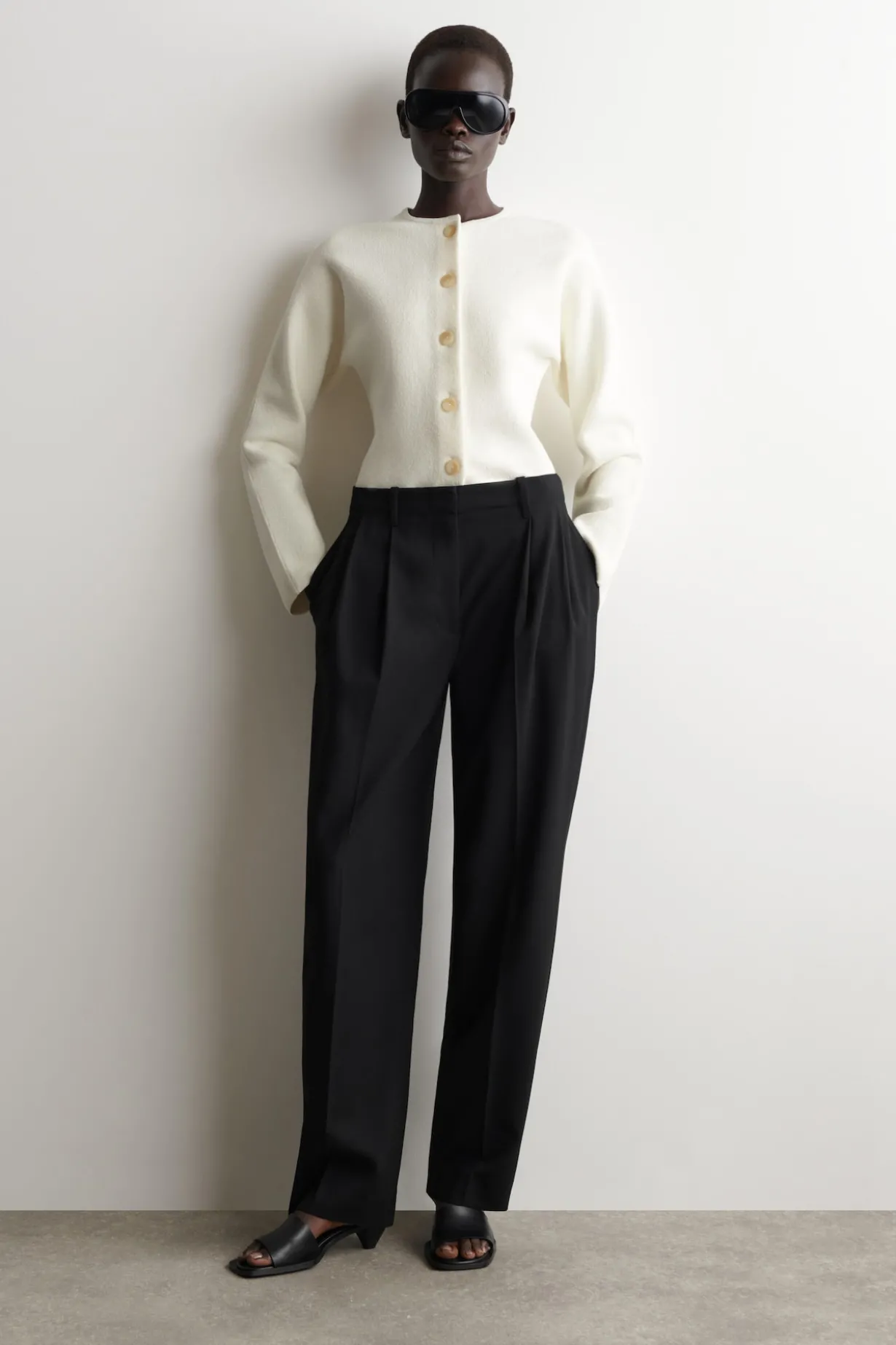 SCULPTURAL COTTON CARDIGAN