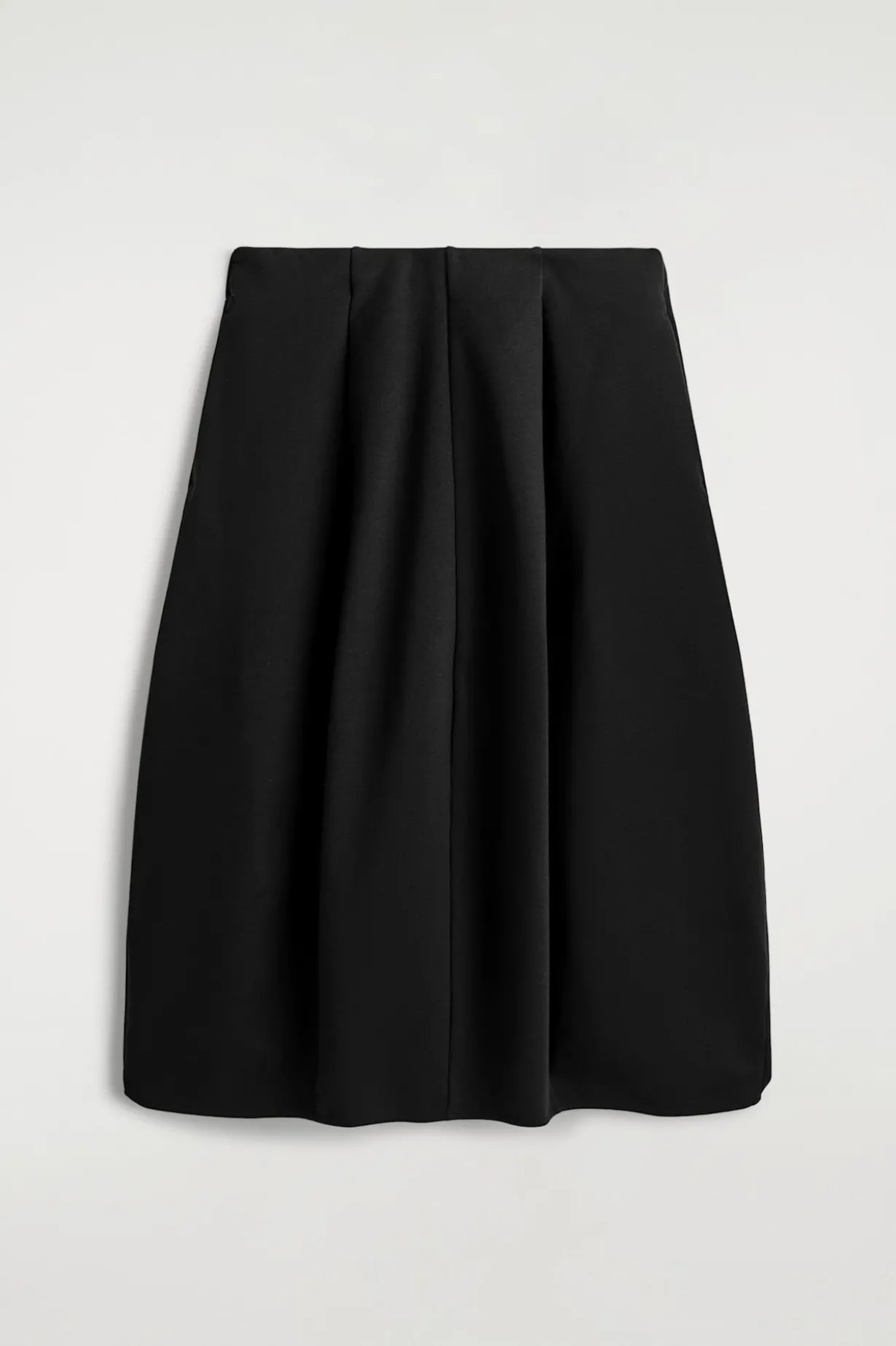 SCULPTURAL JERSEY MIDI SKIRT