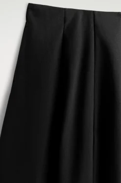 SCULPTURAL JERSEY MIDI SKIRT