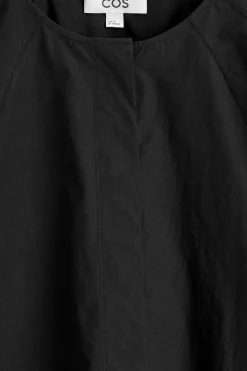 SCULPTURAL PIMA COTTON-POPLIN BLOUSE