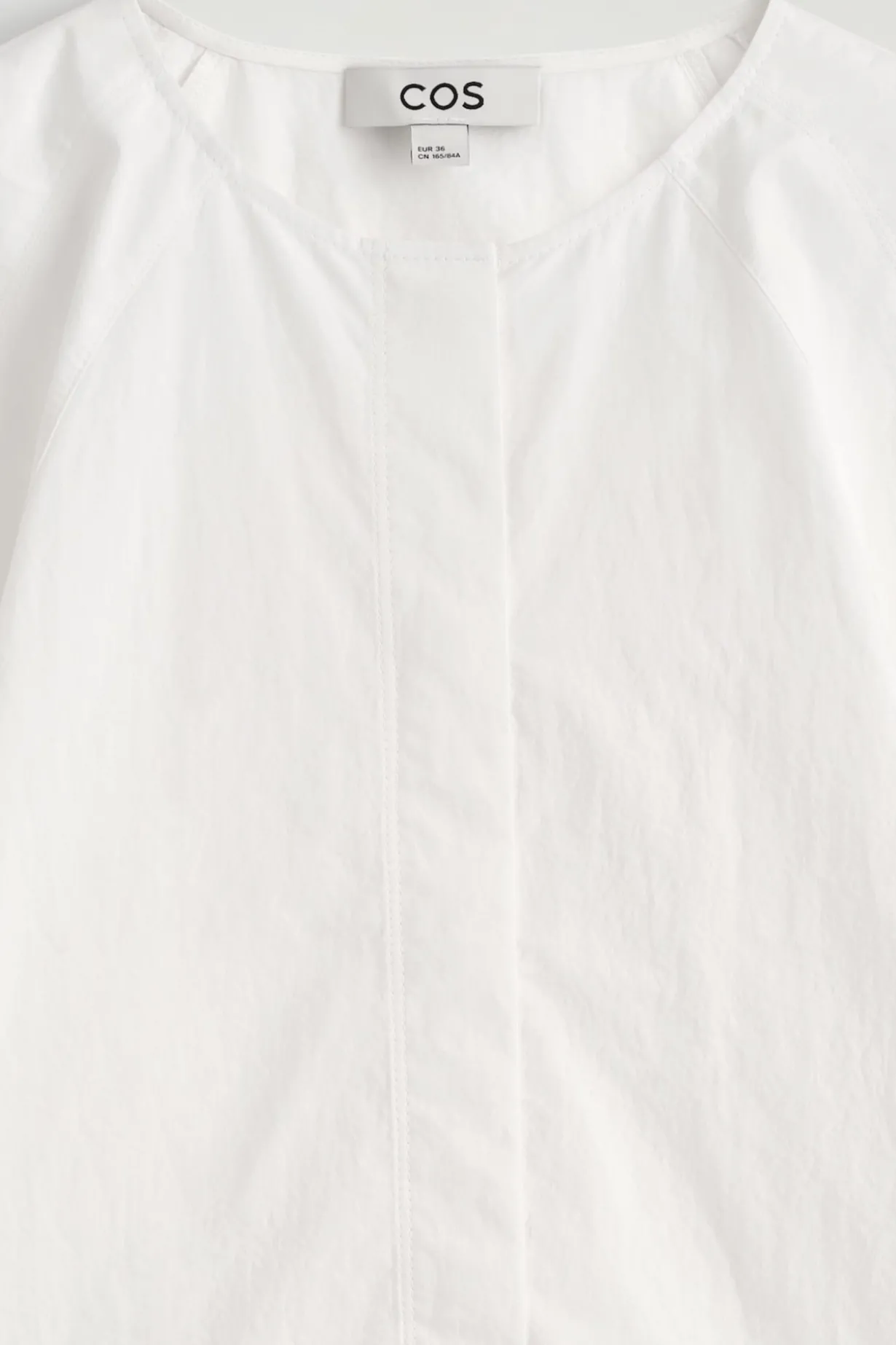 SCULPTURAL PIMA COTTON-POPLIN BLOUSE