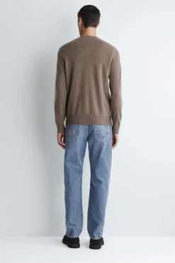 SEAMLESS CASHMERE CREW-NECK SWEATER