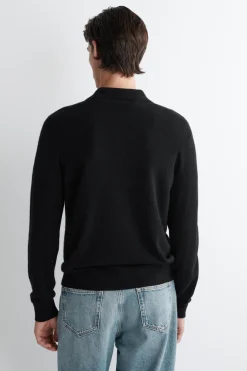 SEAMLESS CASHMERE POLO SHIRT