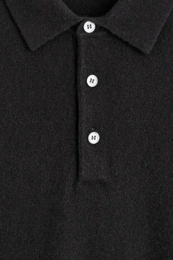 SEAMLESS CASHMERE POLO SHIRT