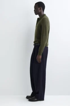SEAMLESS CASHMERE POLO SHIRT