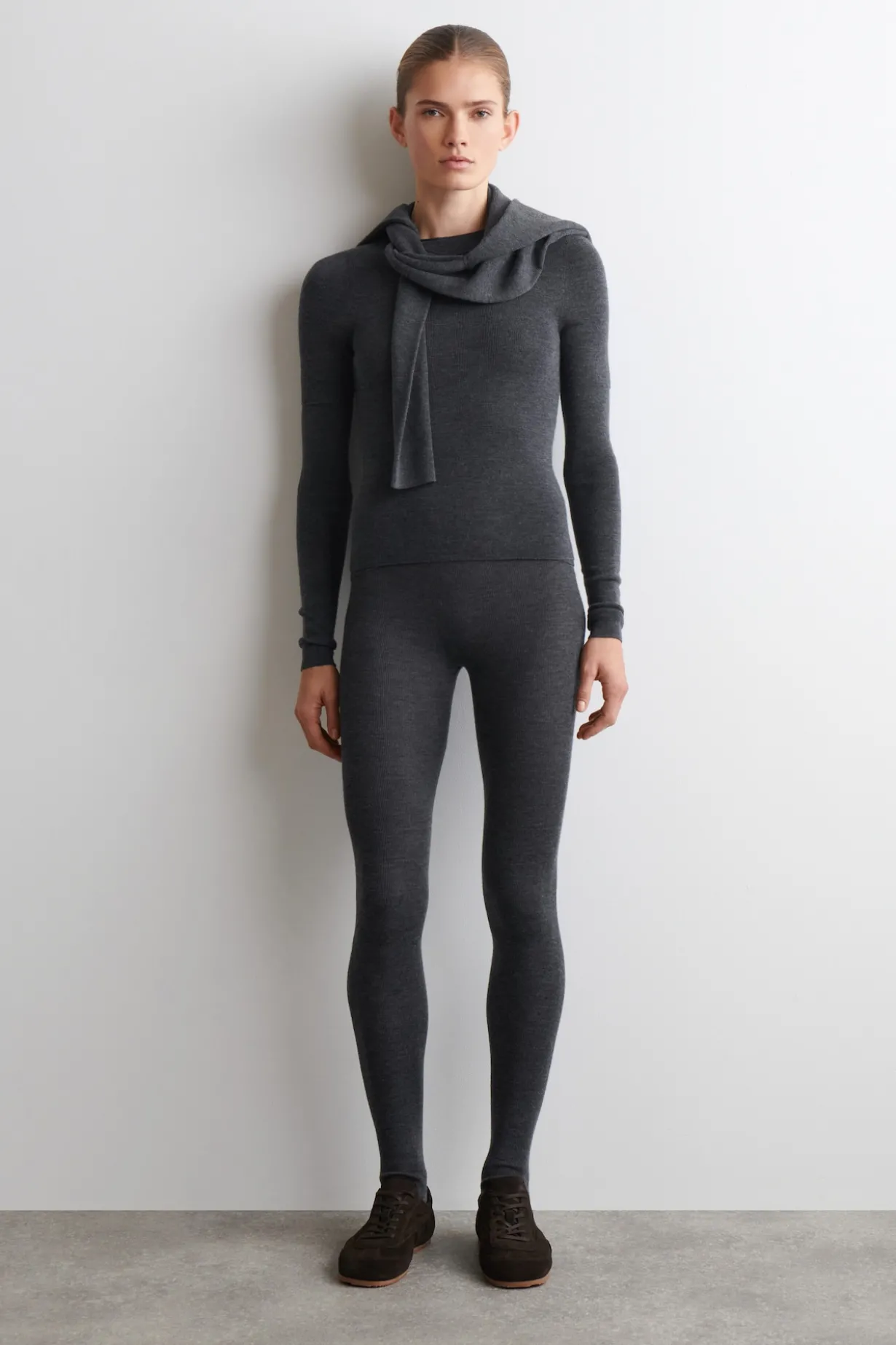 SEAMLESS MERINO WOOL LEGGINGS