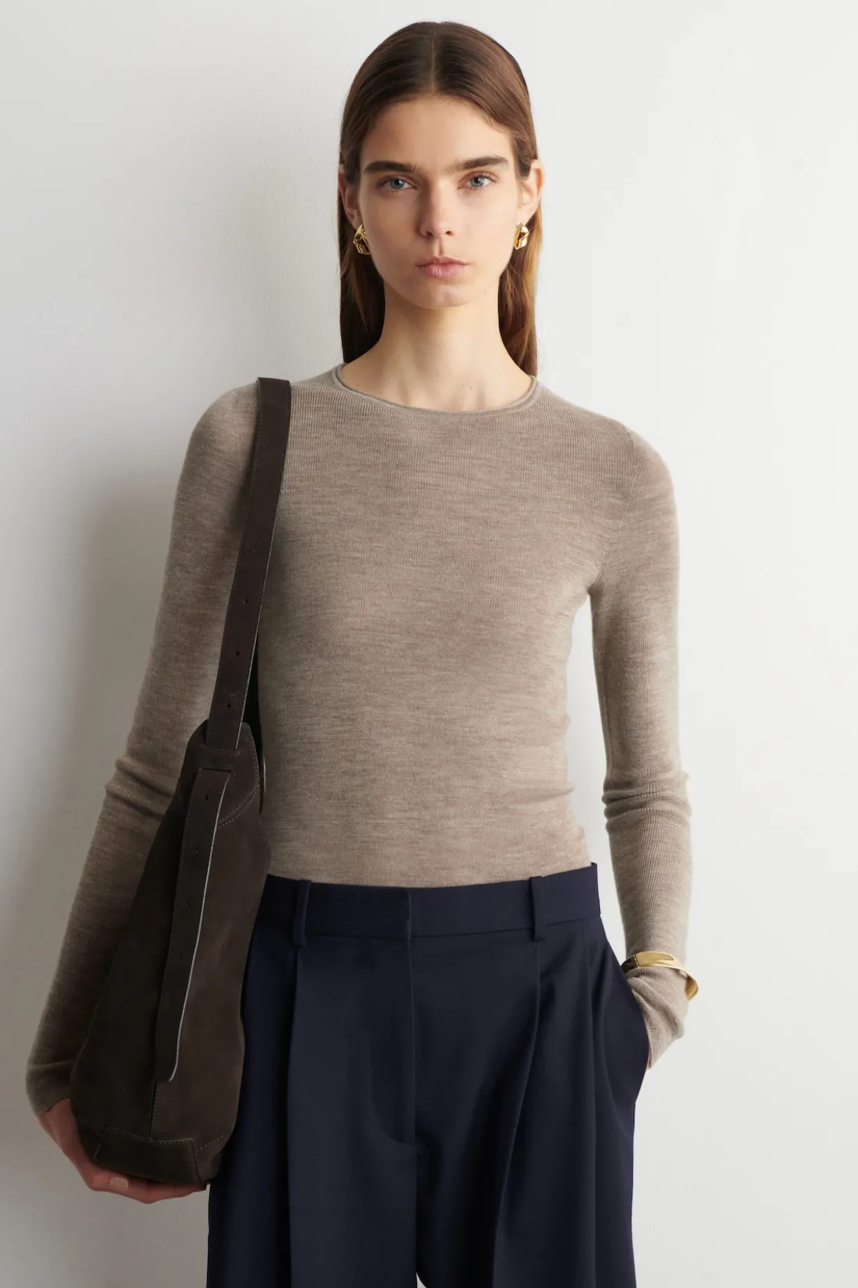SEAMLESS MERINO WOOL LONG-SLEEVED TOP