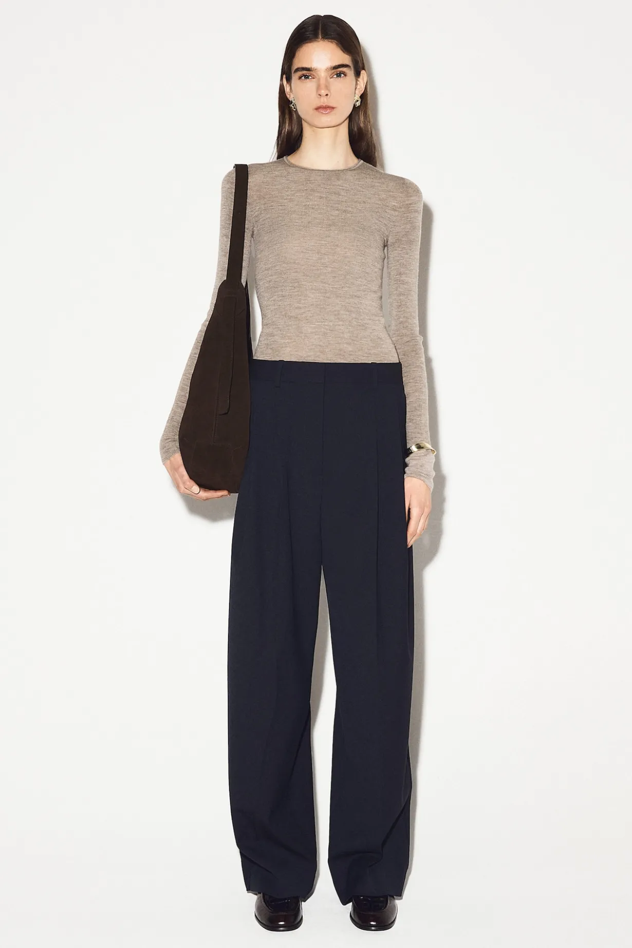 SEAMLESS MERINO WOOL LONG-SLEEVED TOP