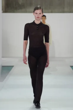 SEAMLESS SHEER KNITTED SILK PANTS