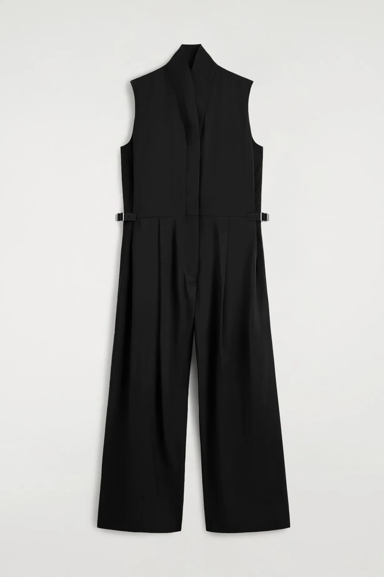 SHAWL-COLLAR UTILITY ROMPER
