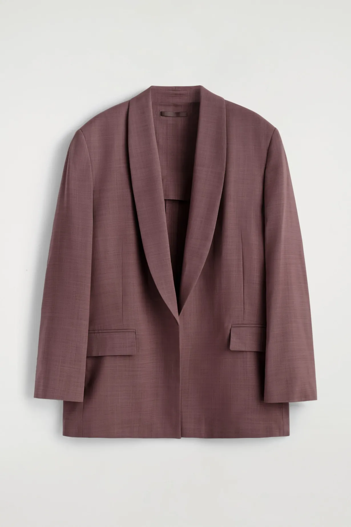 SHAWL-COLLAR WOOL BLAZER