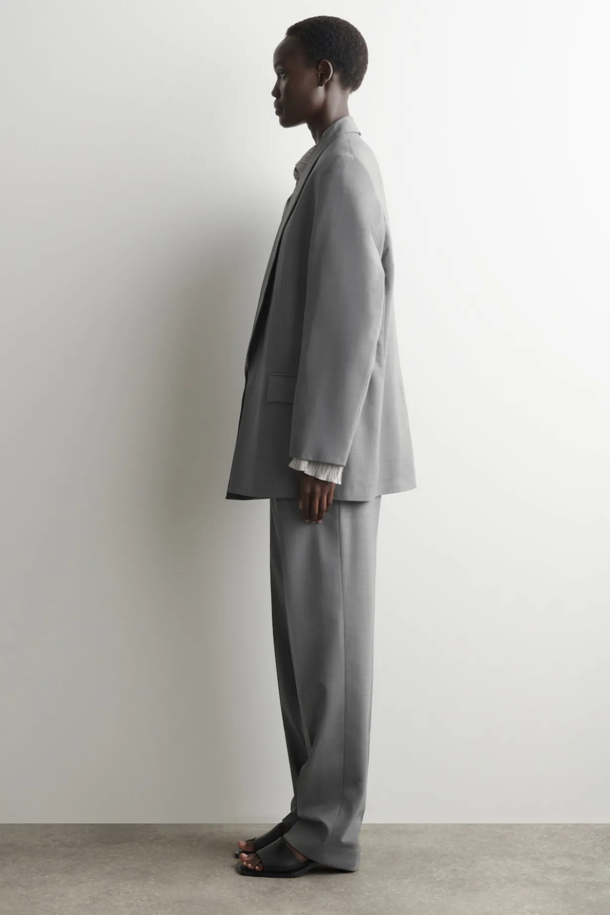 SHAWL-COLLAR WOOL BLAZER