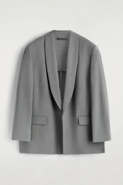 SHAWL-COLLAR WOOL BLAZER