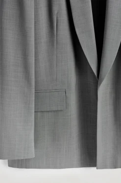 SHAWL-COLLAR WOOL BLAZER