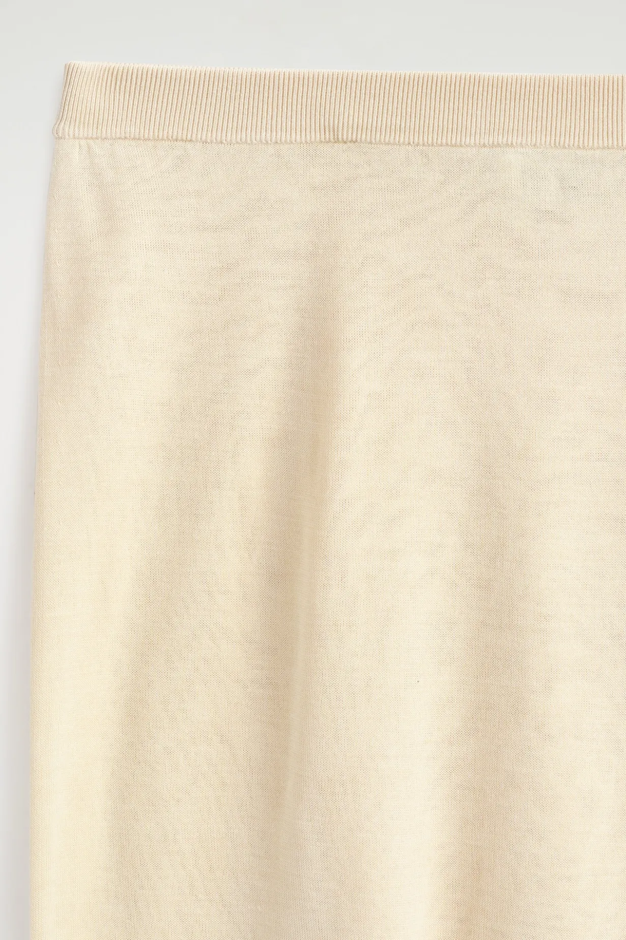 SHEER KNITTED SILK-CASHMERE SKIRT