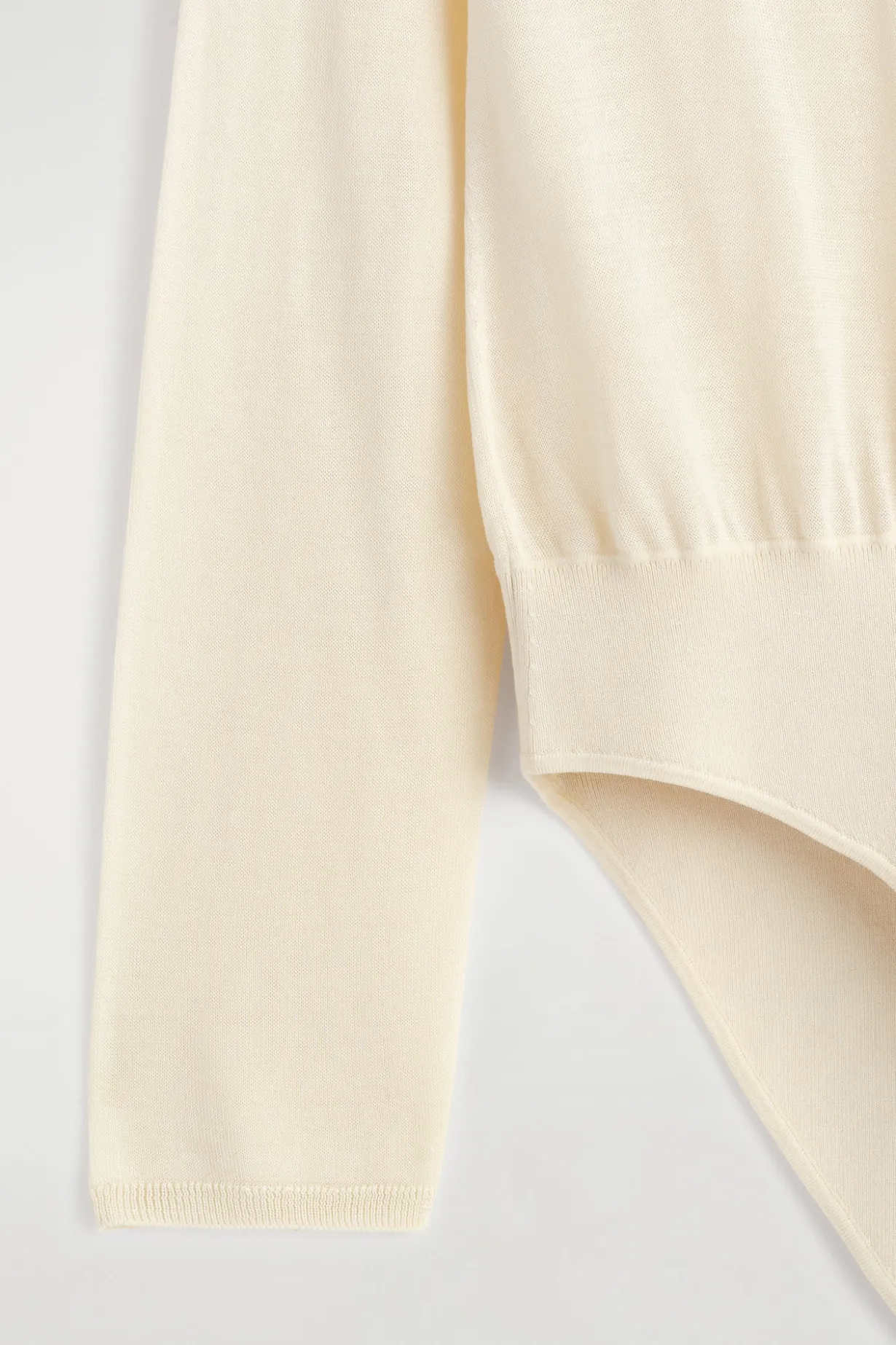 SHEER KNITTED SILK-CASHMERE BODYSUIT