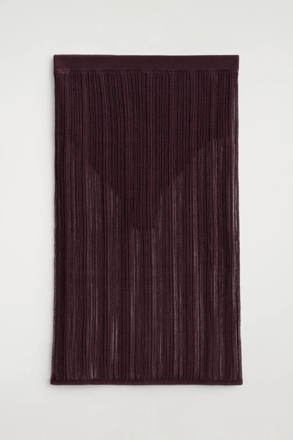 SHEER LACE-KNIT SKIRT