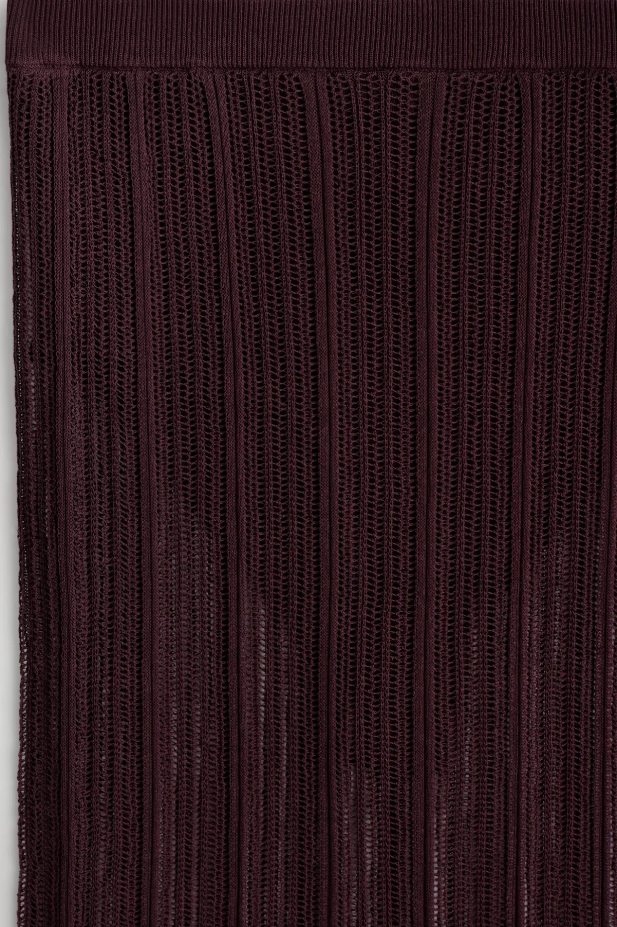 SHEER LACE-KNIT SKIRT