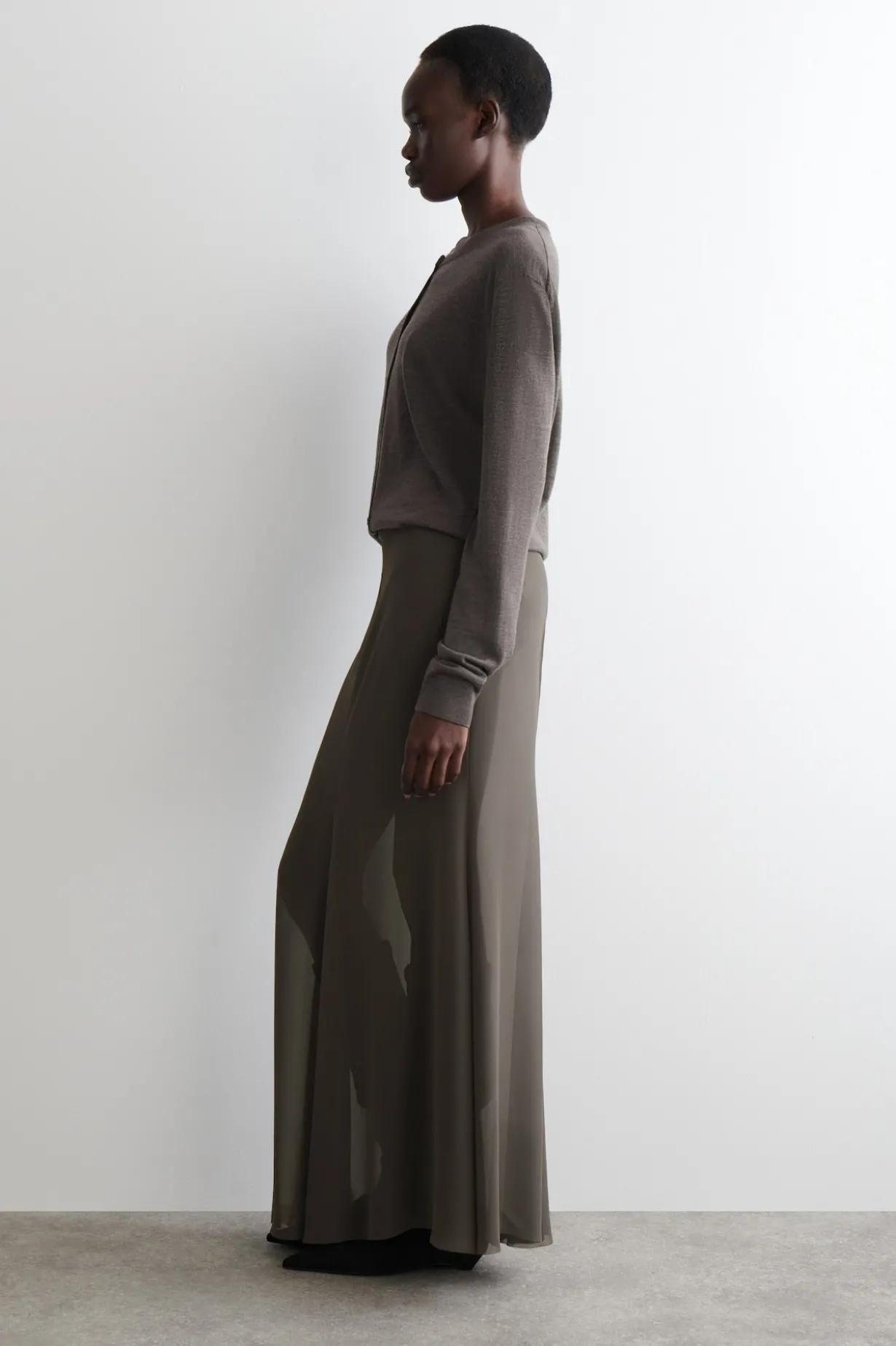 SHEER MAXI SKIRT