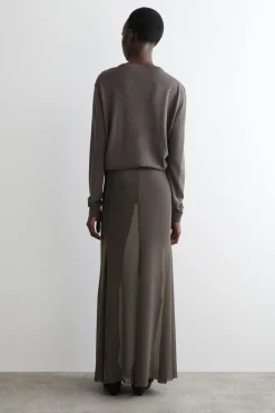 SHEER MAXI SKIRT