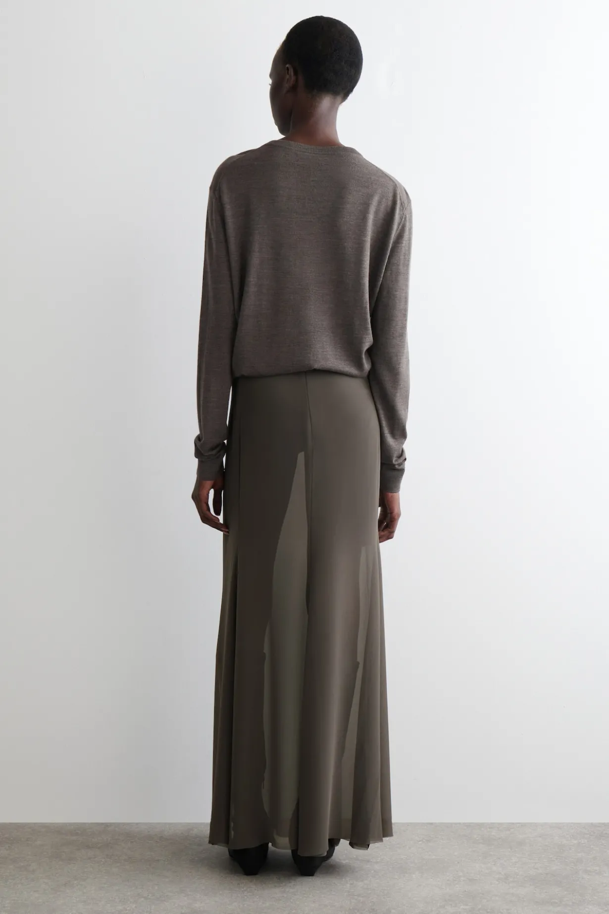 SHEER MAXI SKIRT