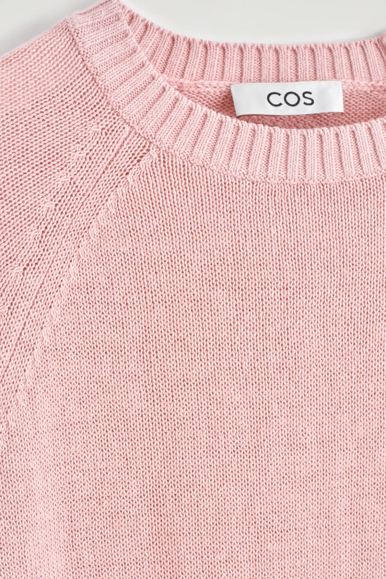 SHRUNKEN KNITTED LINEN T-SHIRT