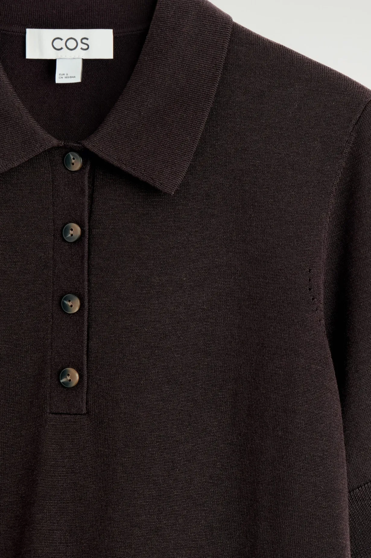 SHRUNKEN WOOL-BLEND POLO SHIRT
