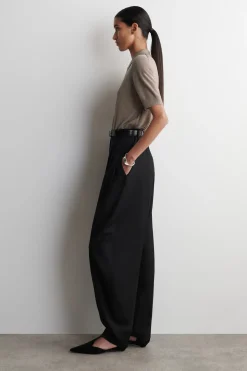 SHRUNKEN WOOL-BLEND POLO SHIRT