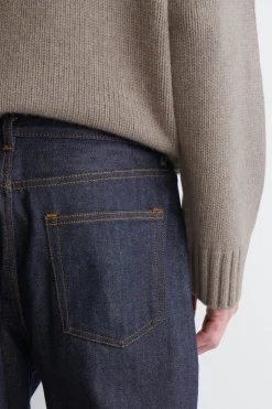 SIGNATURE SELVEDGE REGULAR-FIT STRAIGHT-LEG JEANS