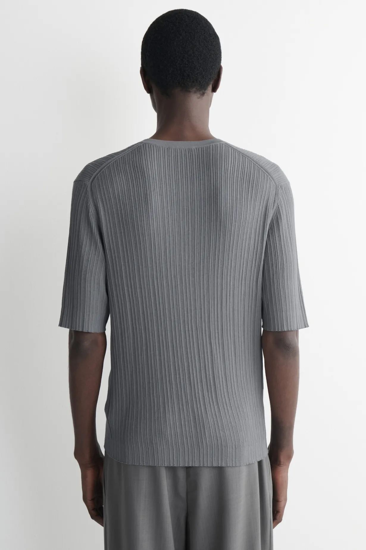 SILK-COTTON HENLEY T-SHIRT