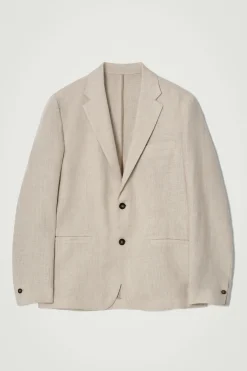SINGLE-BREASTED LINEN BLAZER