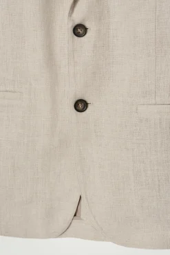 SINGLE-BREASTED LINEN BLAZER