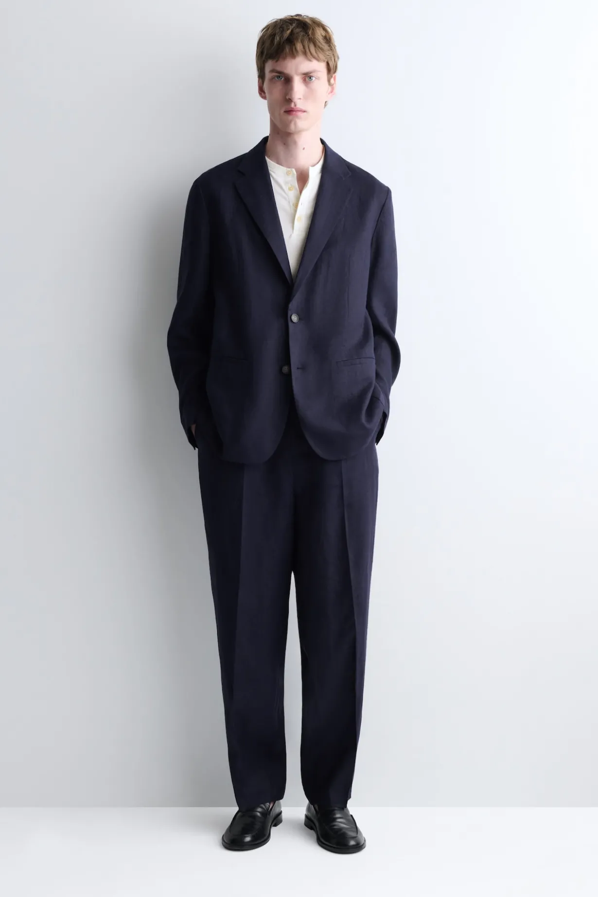 SINGLE-BREASTED LINEN BLAZER