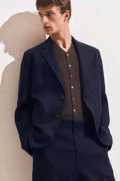 SINGLE-BREASTED LINEN BLAZER