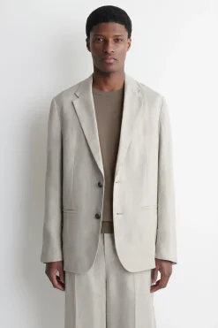 SINGLE-BREASTED LINEN BLAZER