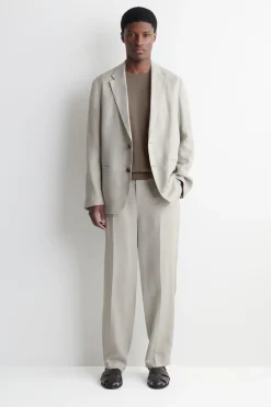 SINGLE-BREASTED LINEN BLAZER