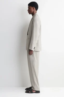 SINGLE-BREASTED LINEN BLAZER