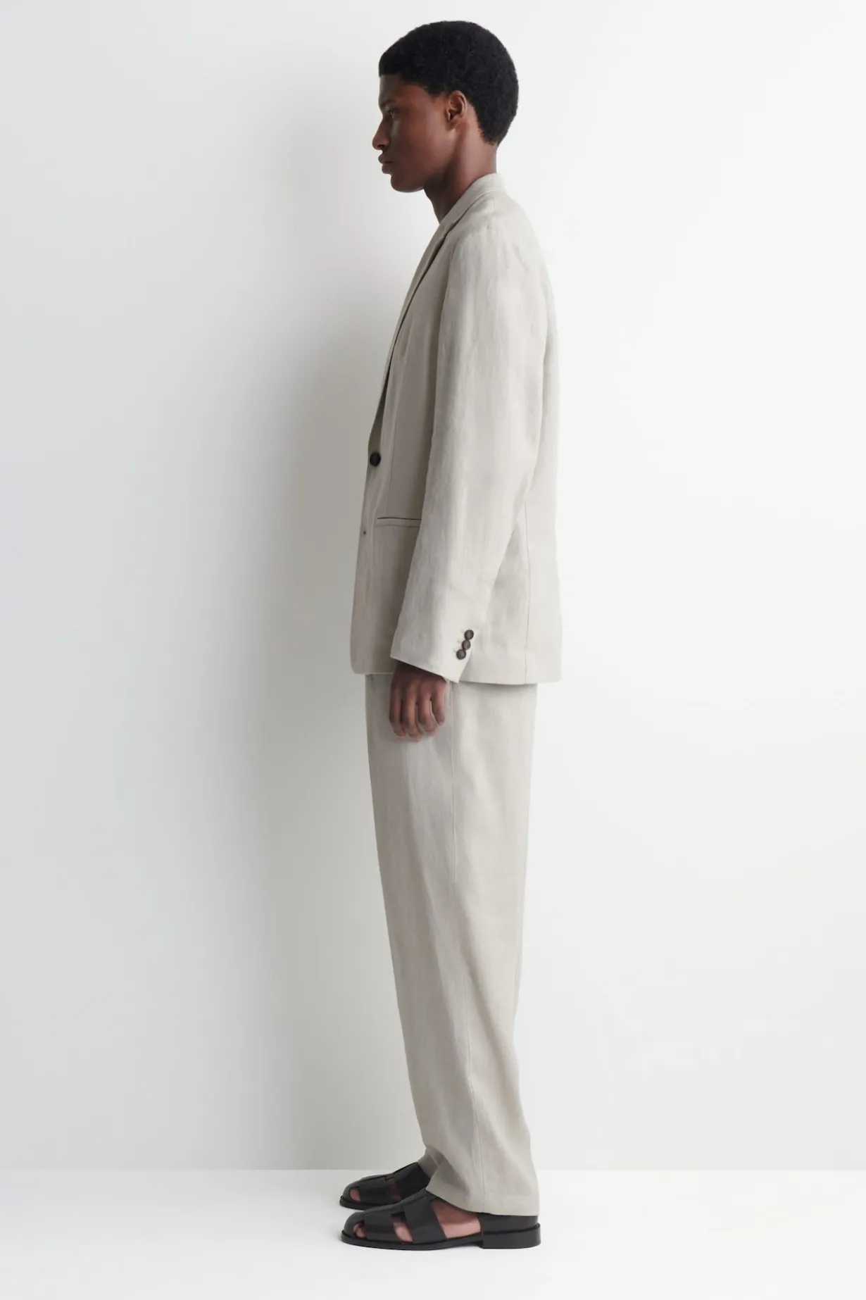 SINGLE-BREASTED LINEN BLAZER