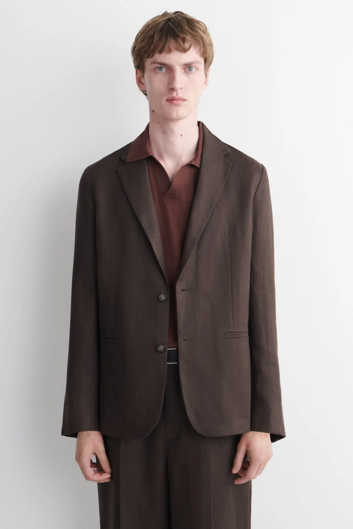SINGLE-BREASTED LINEN BLAZER