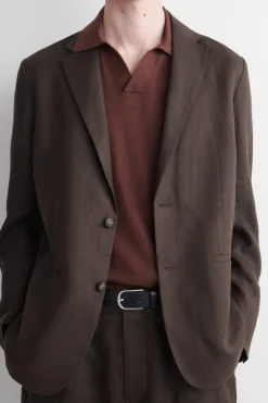 SINGLE-BREASTED LINEN BLAZER
